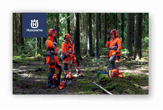 HQ Bild Röj, Kläder , motorsåg  2500x1500 mm